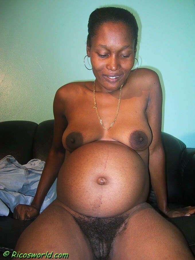 Hairy Pregnant Haitian Girlfriend Pic 2
