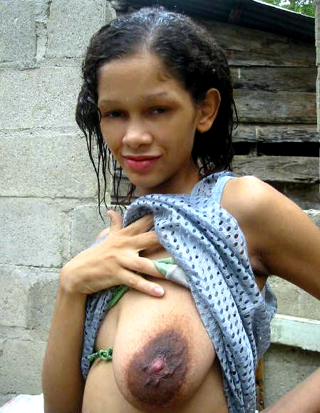 Big Ebony Whores - African ebony whore with huge dark nipples. Image #1