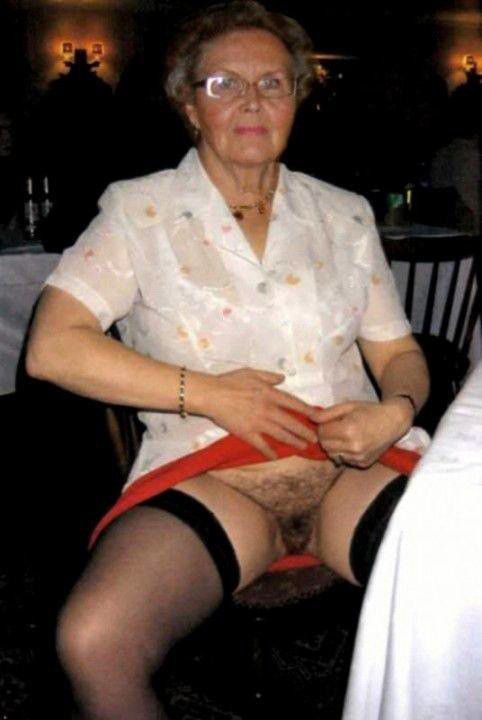 Big old granny with hairy vagina