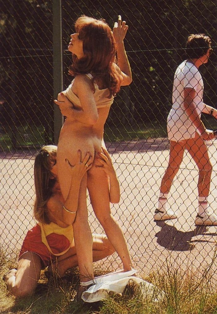 Sex on the tennis court. Yeah, eventually he turns around