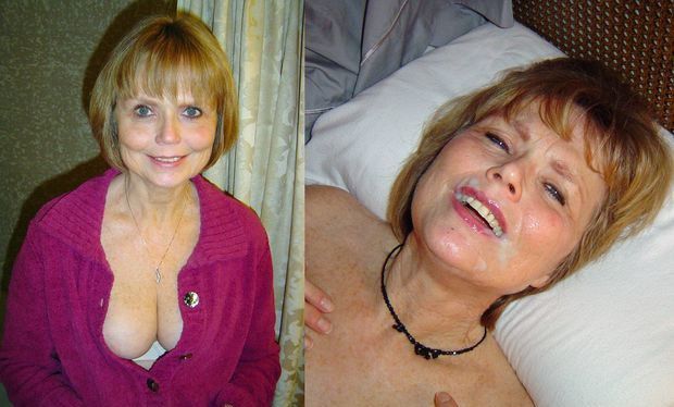 Before And After Mom - Facial mom. - Mom Porn Photo